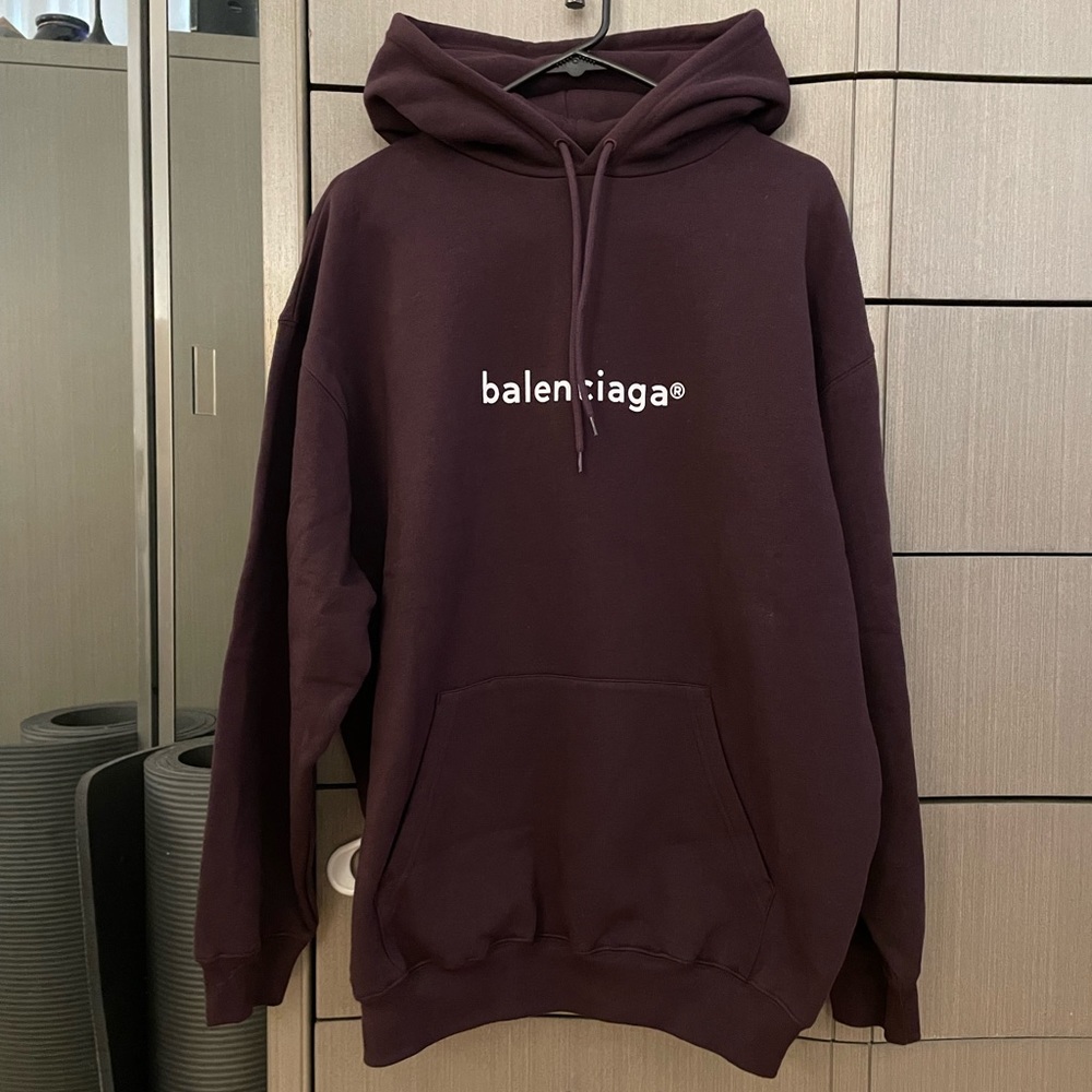Balenciaga oversized hooded sweatshirt